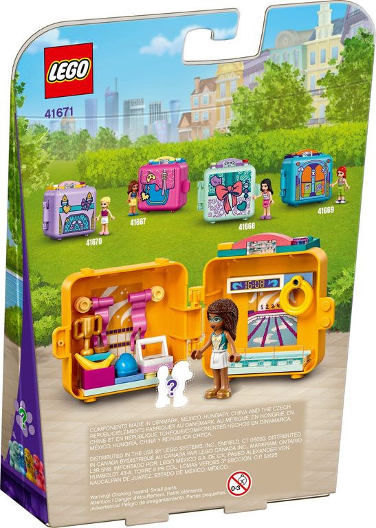 LEGO® Friends Andrea's Swimming Cube back of the box