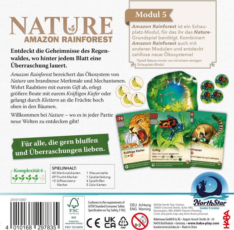 Nature: Amazon Rainforest rückseite der box