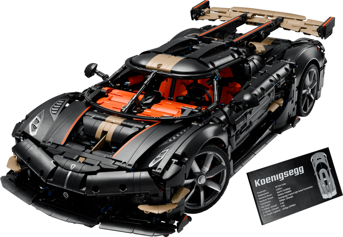 LEGO® Technic Koenigsegg Sadair's Spear Megacar components