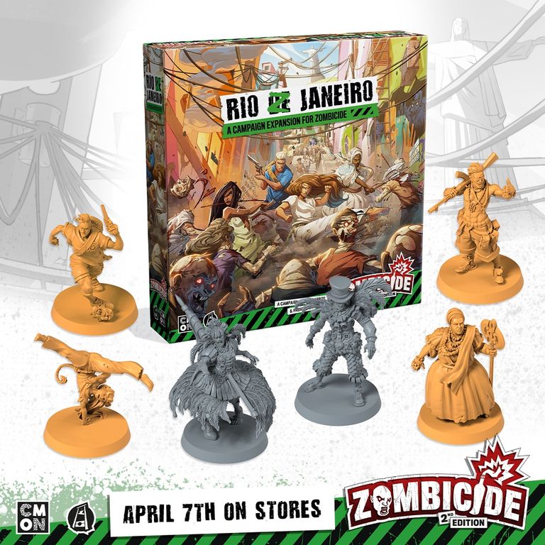 Zombicide: 2nd Edition – Rio Z Janeiro miniaturas