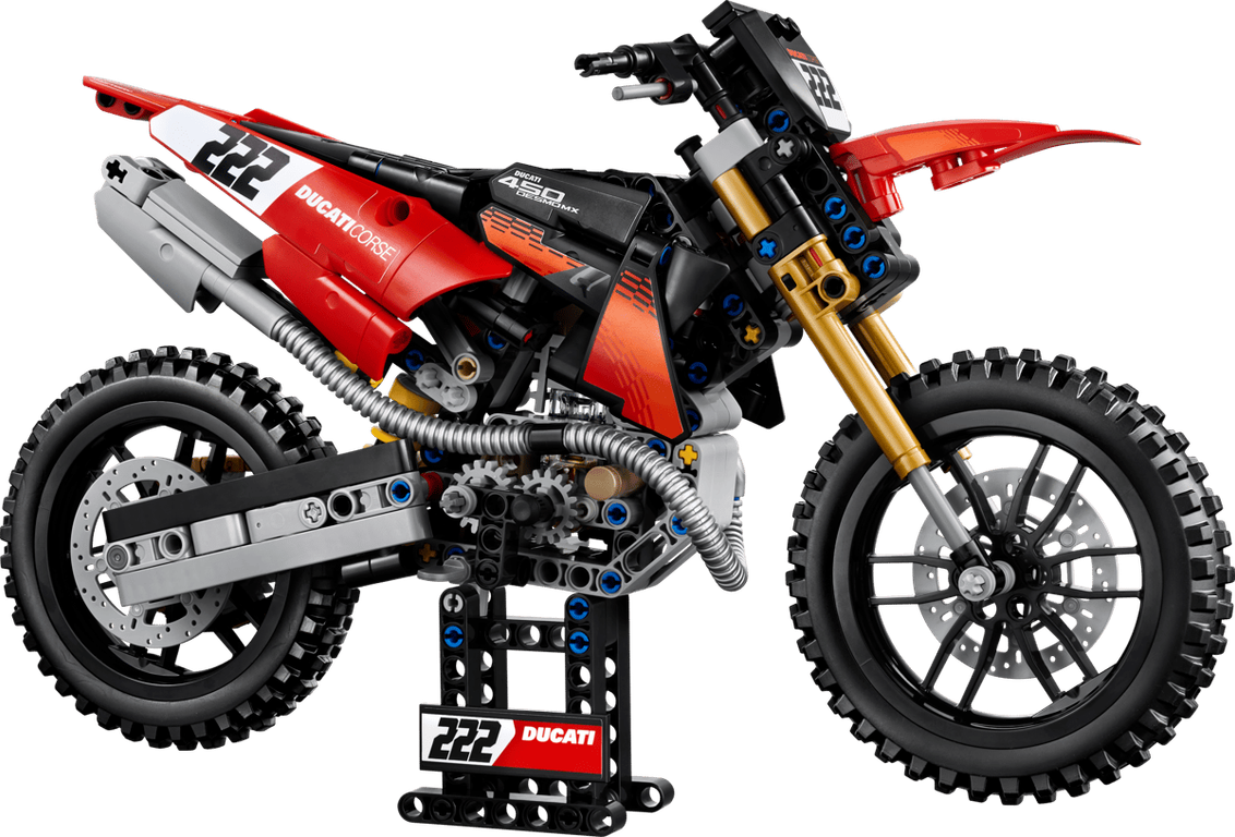 LEGO® Technic Ducati Desmo450 MX Factory Motorcycle components
