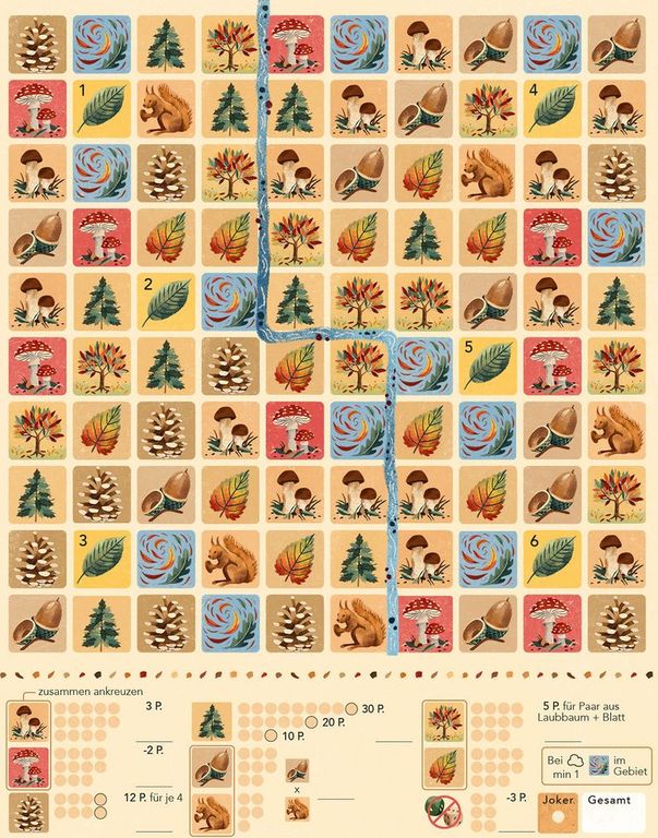 Rustling Leaves game board