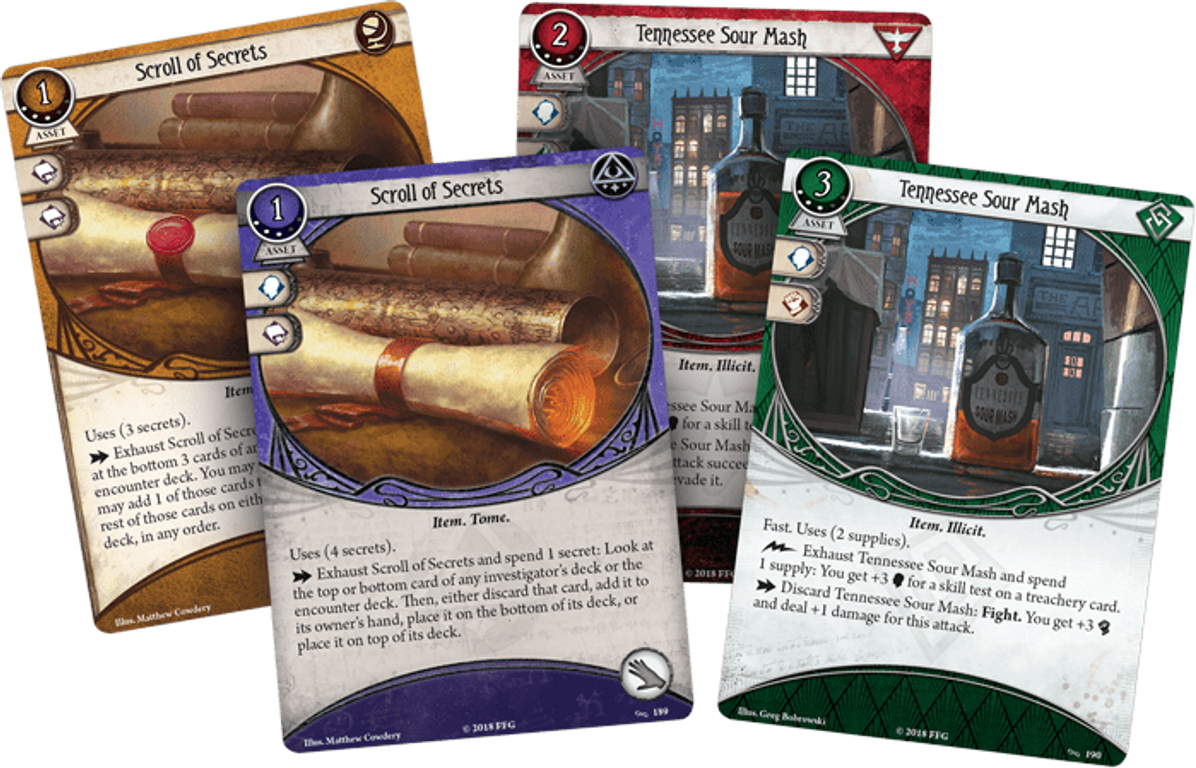Arkham Horror: The Card Game - For the Greater Good: Mythos Pack cards