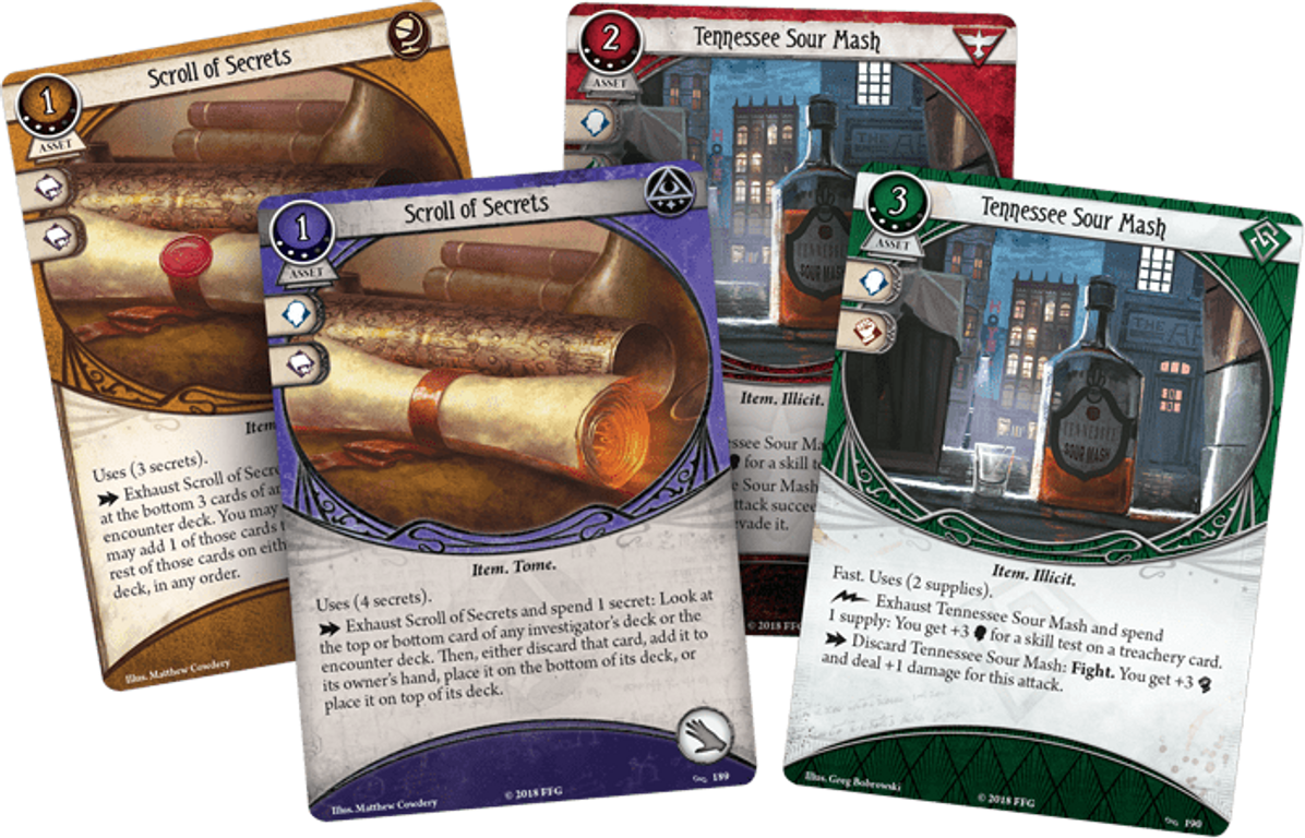 Arkham Horror: The Card Game - For the Greater Good: Mythos Pack kaarten