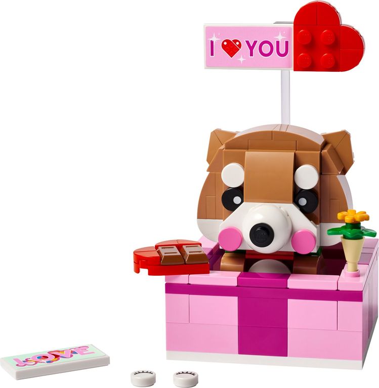 Caja de regalo Corazón partes