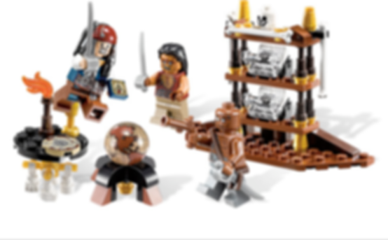 LEGO® Pirates of the Caribbean Captain's Cabin components