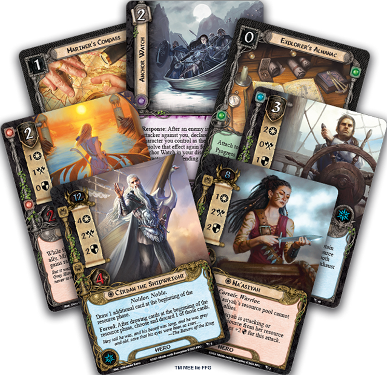 Il Signore degli Anelli: Il Gioco di Carte – La Cercasogni Espansione Eroi carte