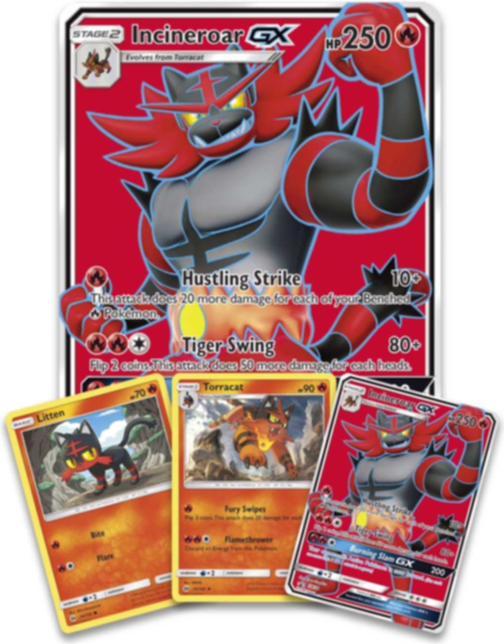 Pokémon TCG: Incineroar-GX Premium Collection cards
