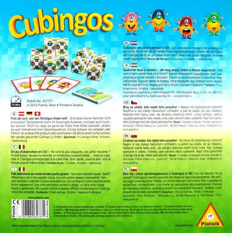 Cubingos rückseite der box