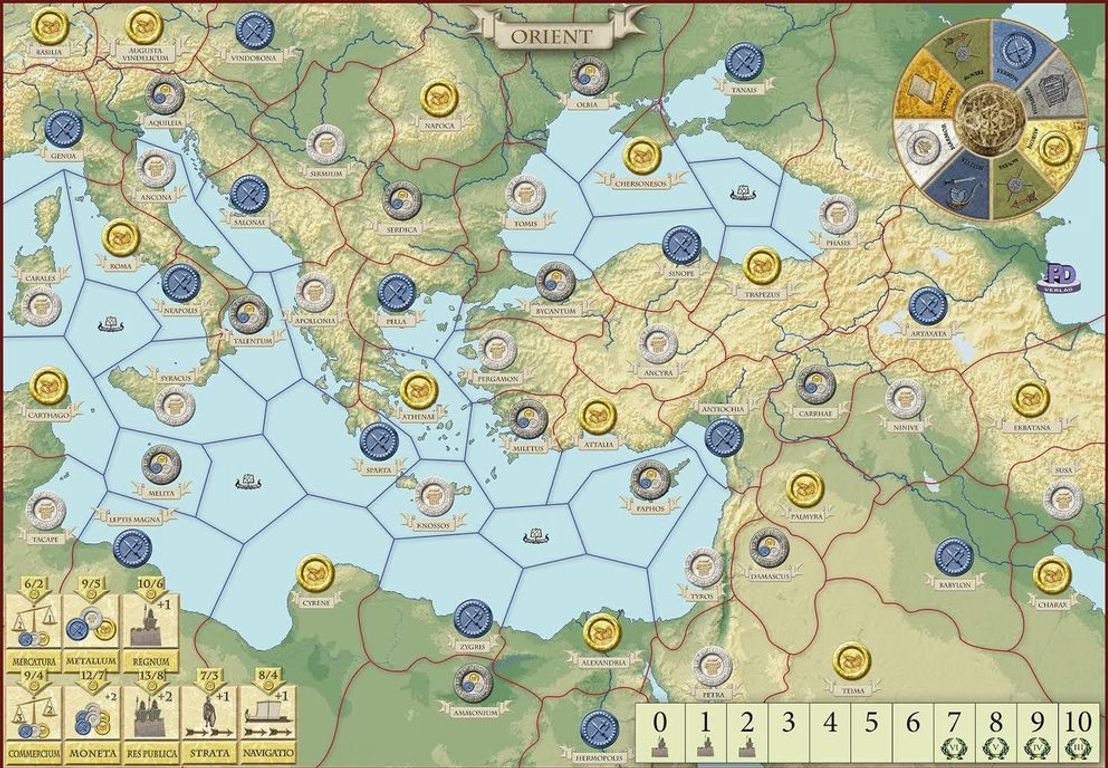 Antike II game board