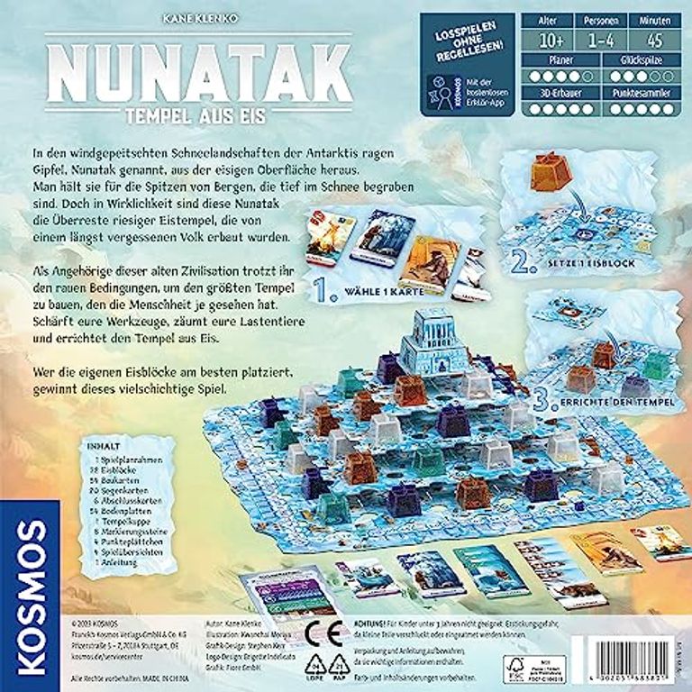 Nunatak back of the box