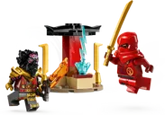 LEGO® Ninjago Verfolgungsjagd mit Kais Flitzer und Ras' Motorrad spielablauf