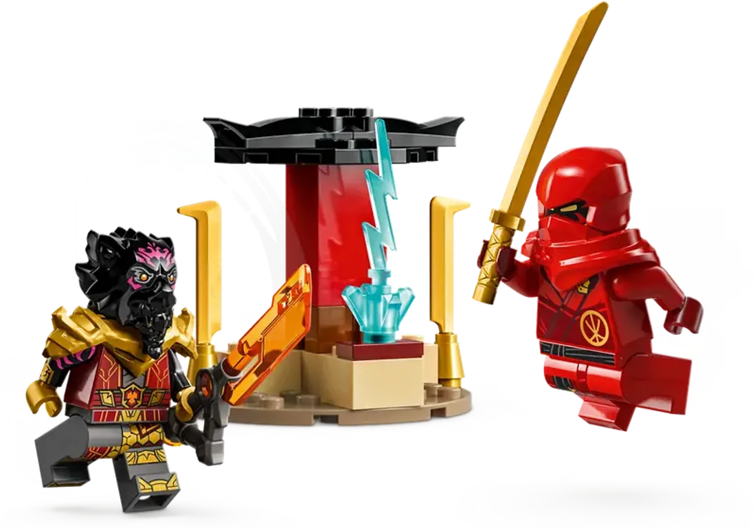 LEGO® Ninjago Le combat en voiture et en moto de Kai et Ras gameplay