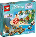 LEGO® Disney Viaje oceánico de Vaiana parte posterior de la caja