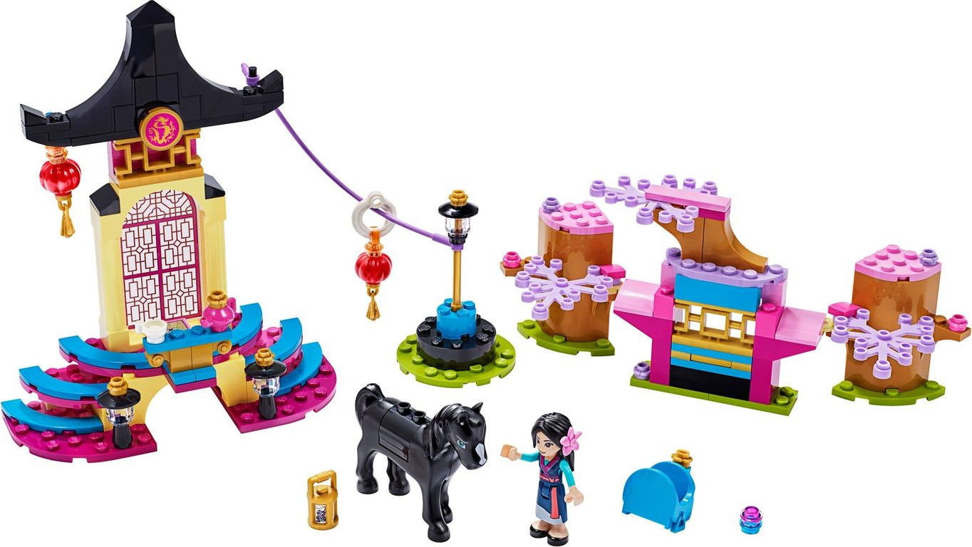 LEGO® Disney Le terrain d'entraînement de Mulan composants