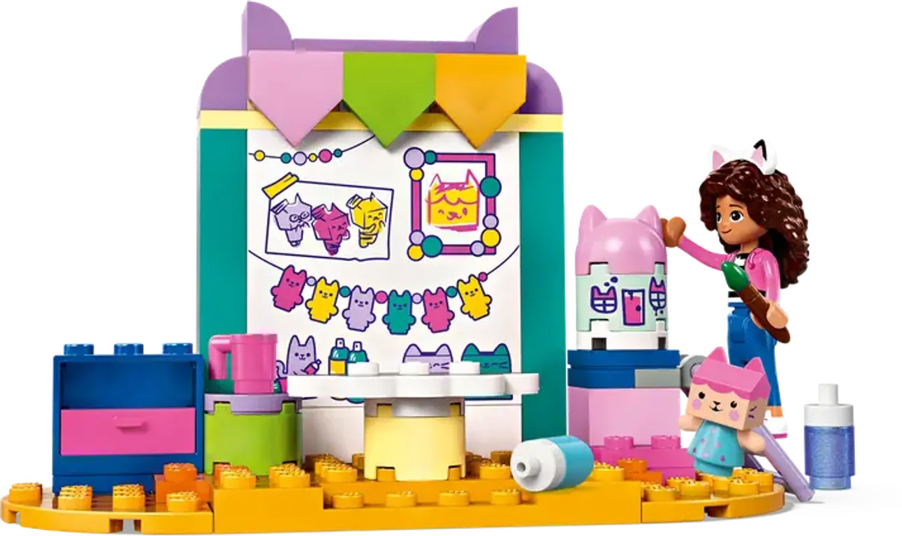 LEGO® Gabby's Dollhouse Crafting with Baby Box components