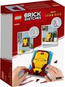 LEGO® Brick Sketches™ Iron Man achterkant van de doos