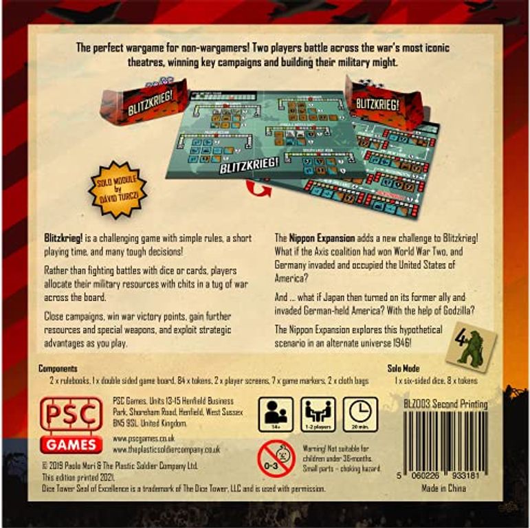 Blitzkrieg: Combined Edition back of the box