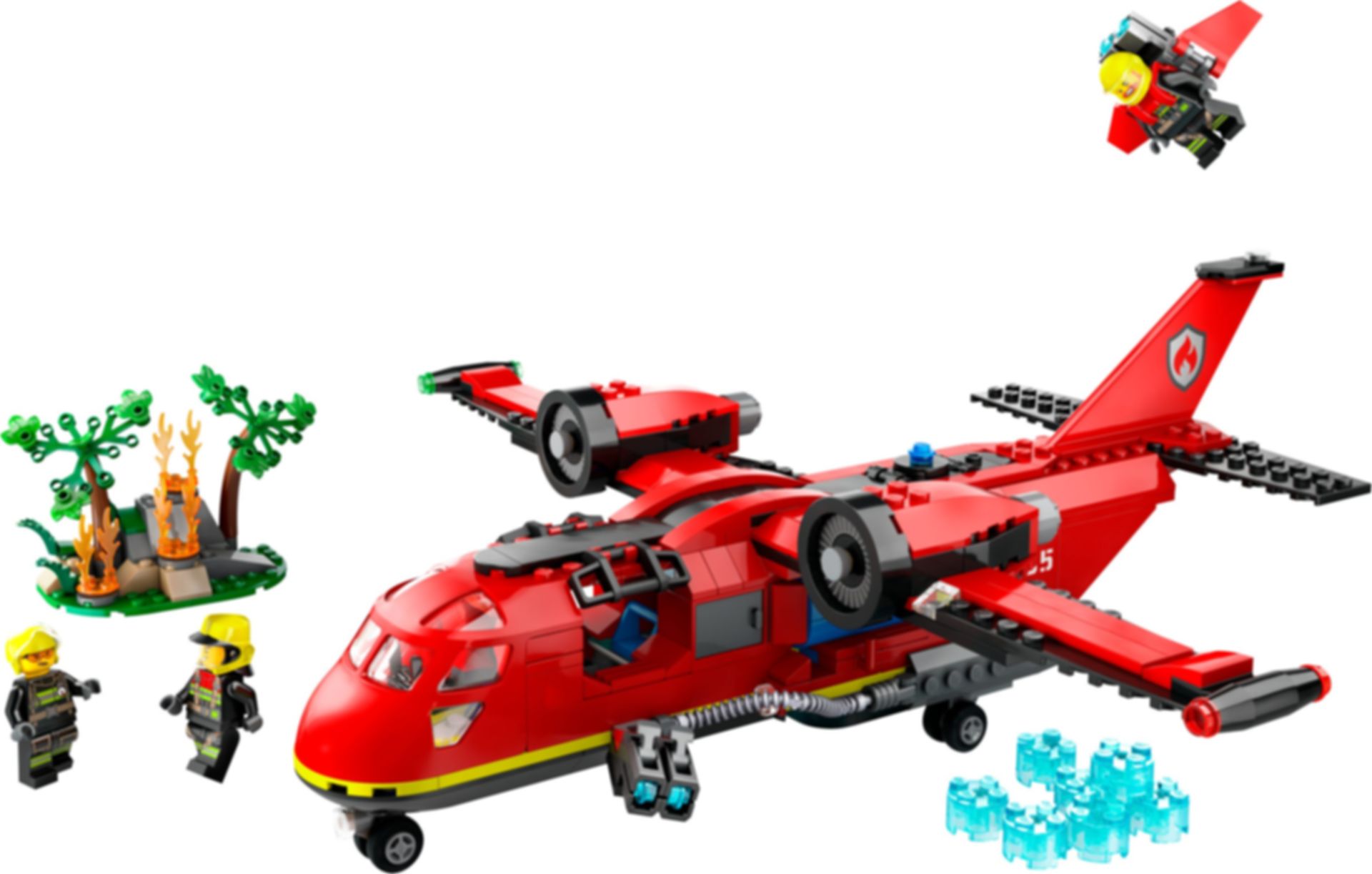 LEGO® City Brandweervliegtuig componenten