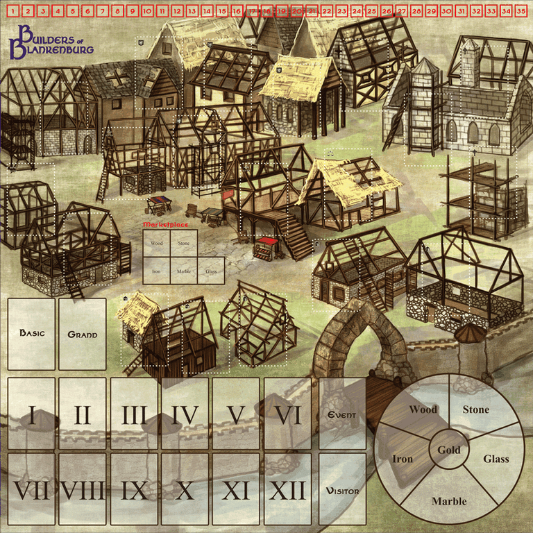 Builders of Blankenburg game board