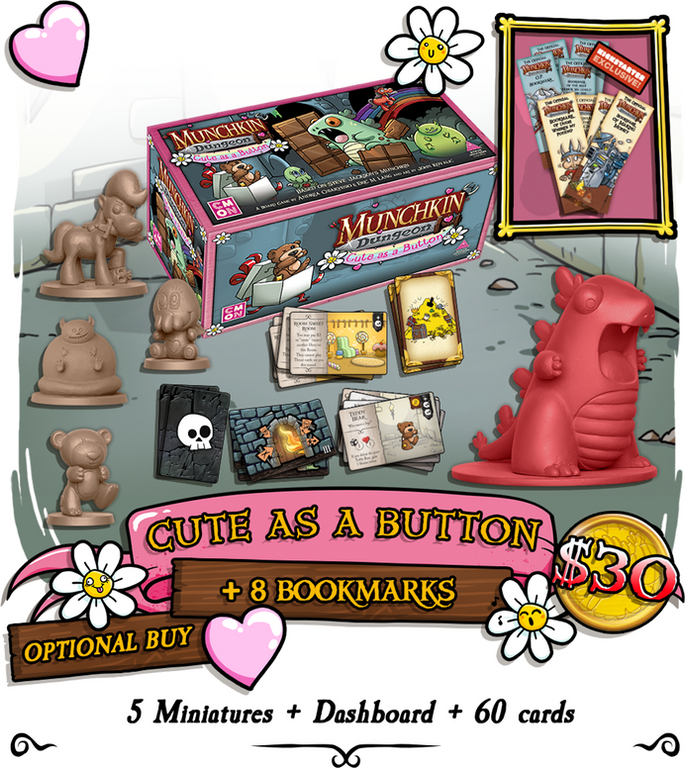 Munchkin Dungeon: Cute as a Button komponenten