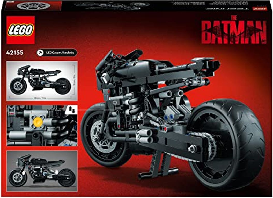 LEGO® Technic THE BATMAN: BATMOTO parte posterior de la caja