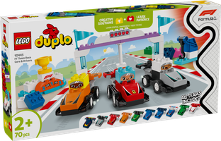 LEGO® DUPLO® F1 team racewagens en coureurs