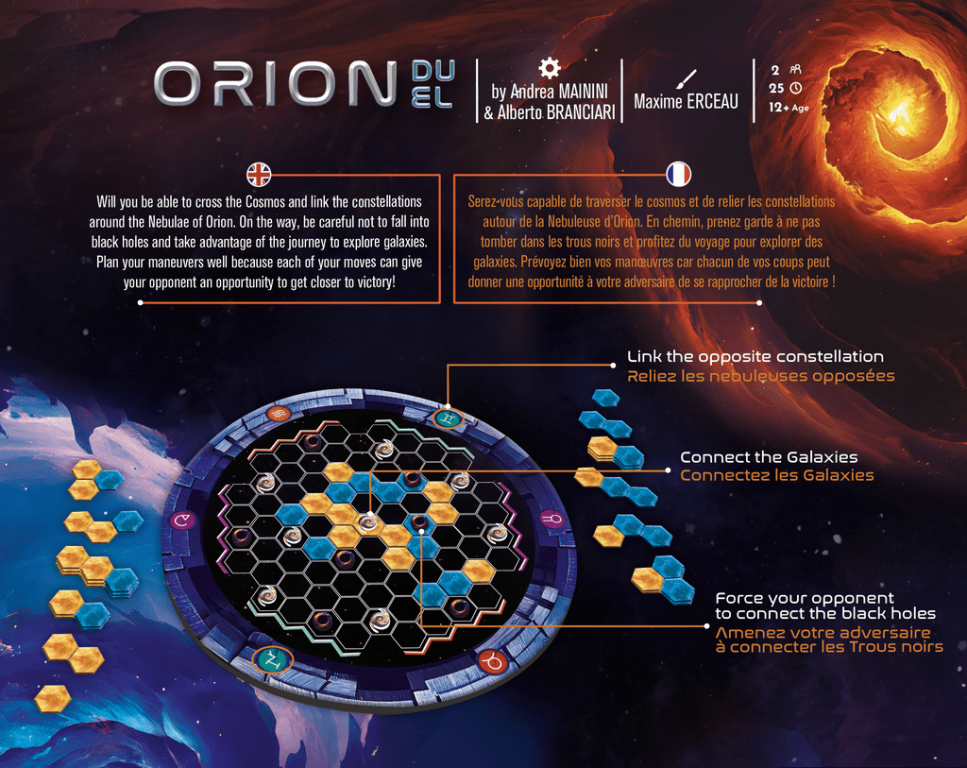 Orion Duel dos de la boîte