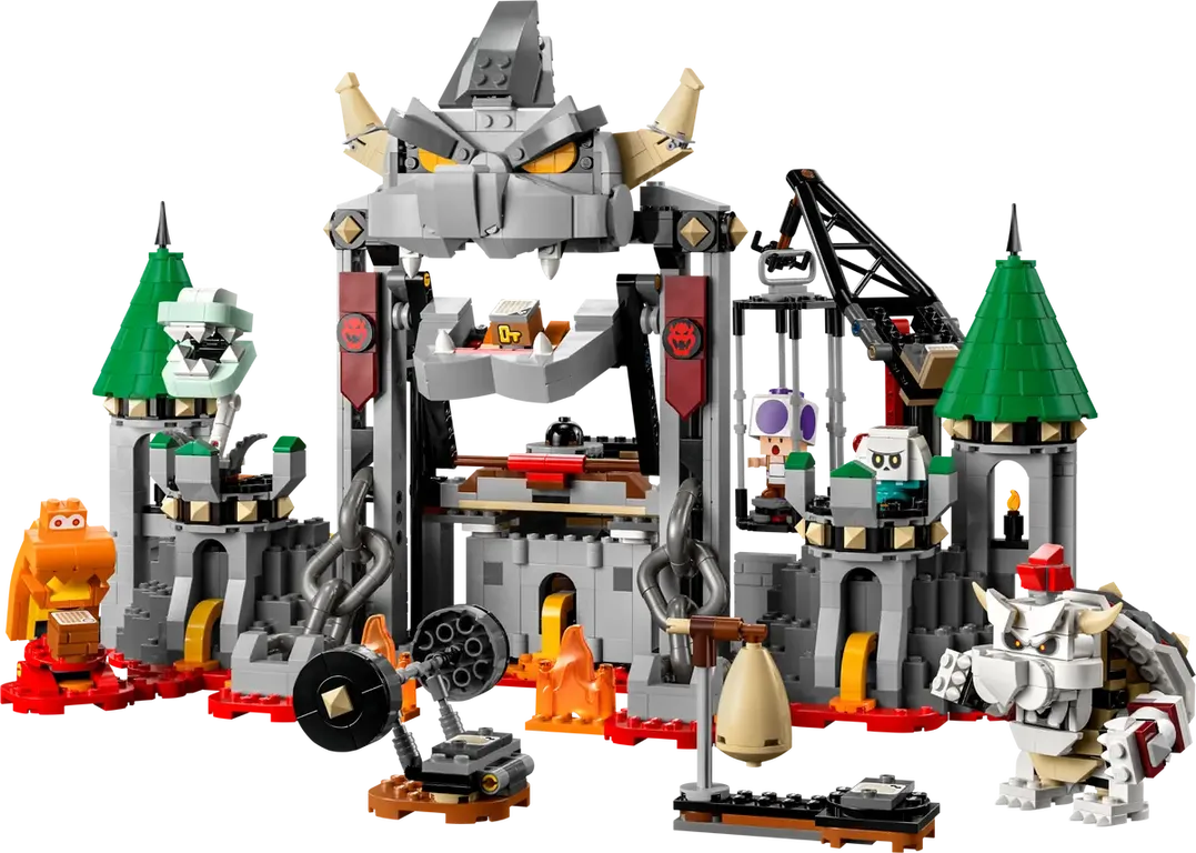 LEGO® Super Mario™ Dry Bowser Castle Battle Expansion Set components