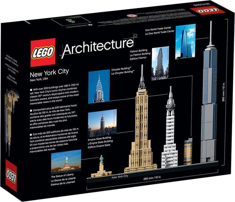 LEGO® Architecture New York City back of the box