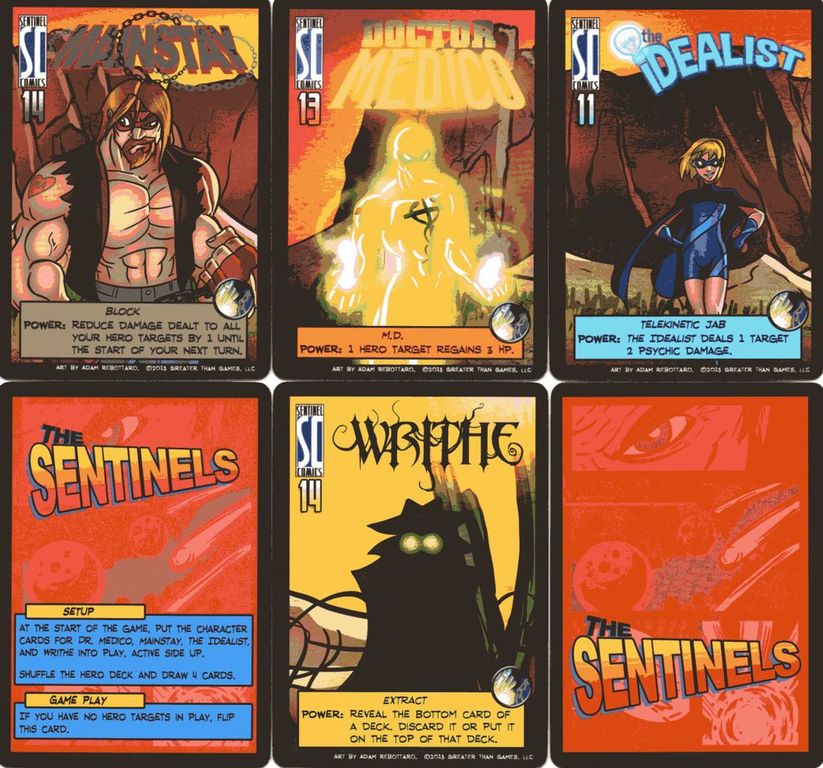 Sentinels of the Multiverse: Vengeance kaarten