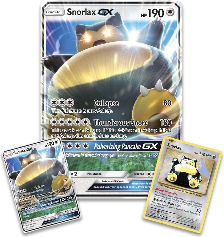 Pokémon: Snorlax-GX Box kaarten