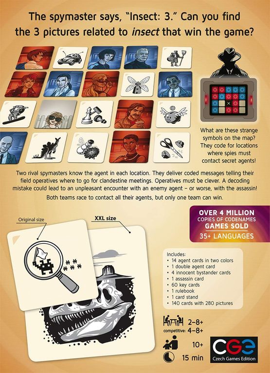 Codenames Pictures XXL parte posterior de la caja