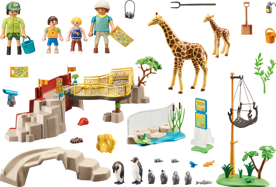 Playmobil® Family Fun Adventure Zoo components