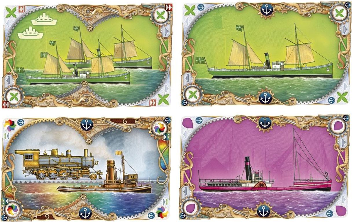 Ticket to Ride: Rails & Sails kaarten