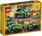 LEGO® Creator Raketrallyauto achterkant van de doos