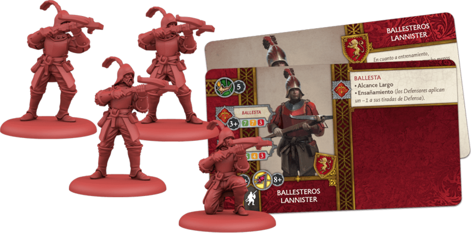 A Song of Ice & Fire: Tabletop Miniatures Game - Lannister Crossbowmen composants