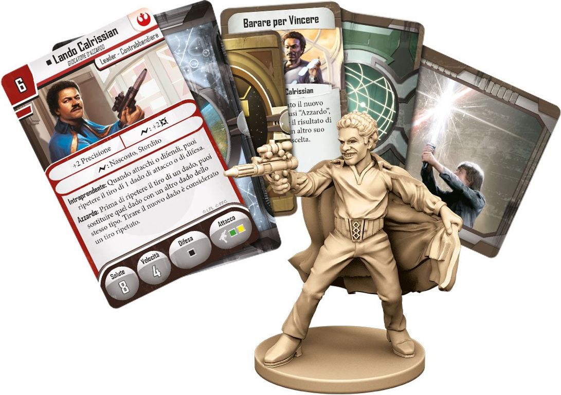 Star Wars: Imperial Assault - Lando Calrissian Charmanter Glücksspieler komponenten