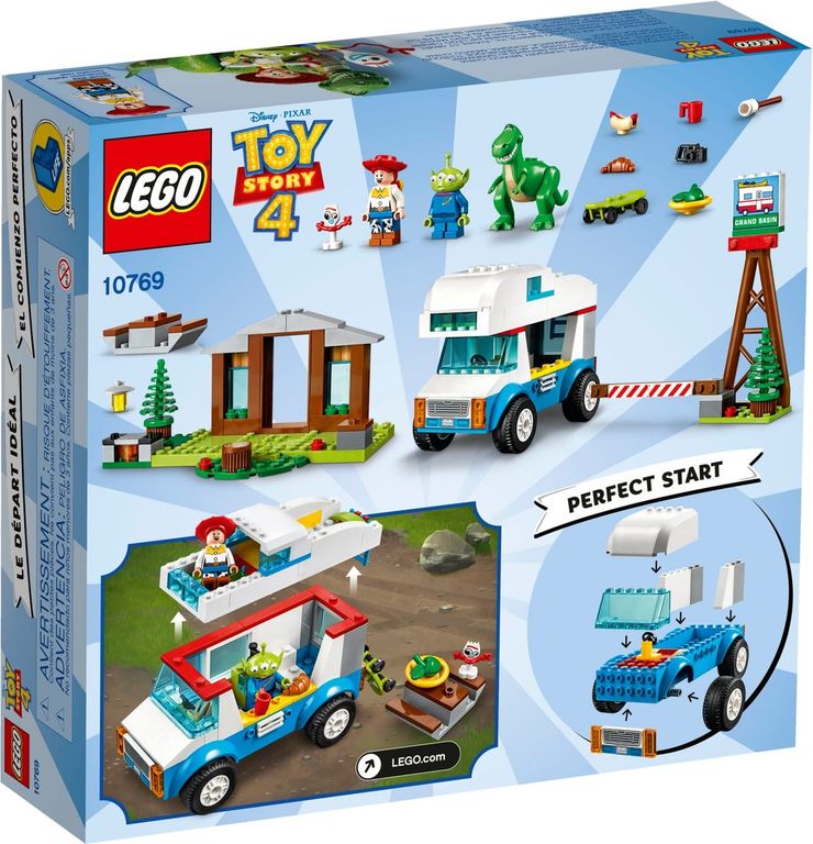 LEGO® Toy Story Vacaciones en Autocaravana parte posterior de la caja