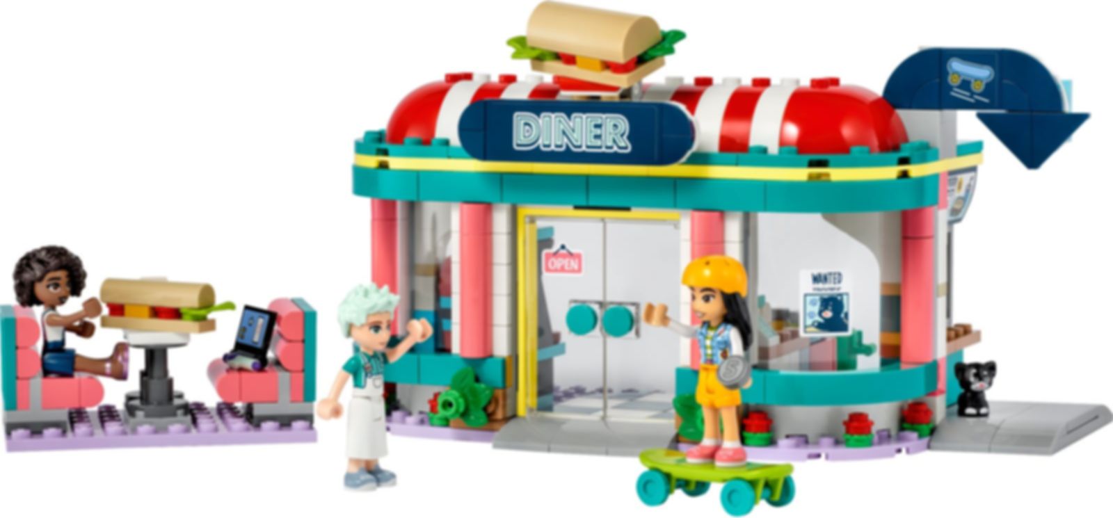 LEGO® Friends Heartlake restaurant in de stad speelwijze