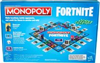 Monopoly: Fortnite parte posterior de la caja