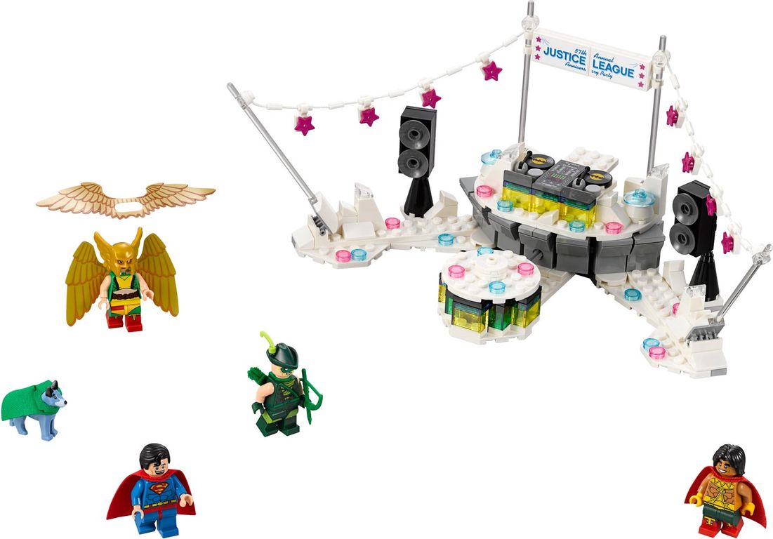 LEGO® Batman Movie The Justice League™ Anniversary Party komponenten