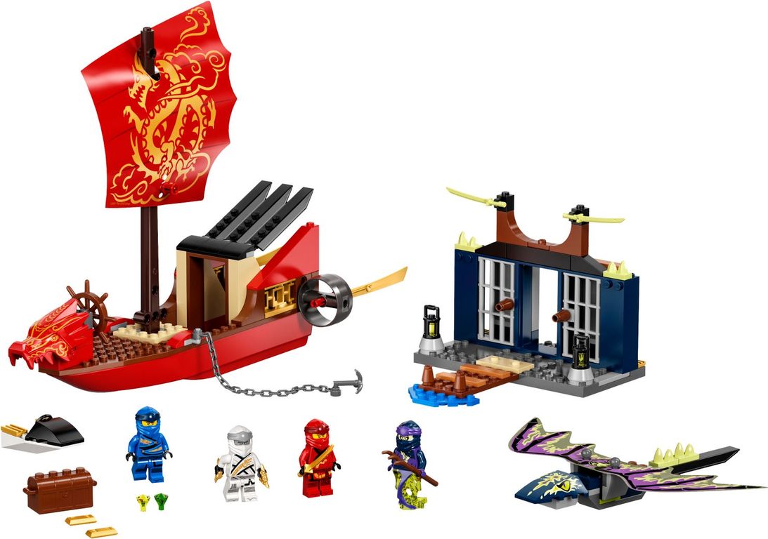 LEGO® Ninjago Laatste tocht van Destiny's Bounty componenten