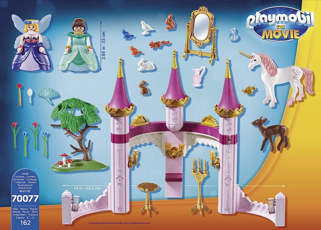 Playmobil® Movie Marla in the Fairytale Castle components
