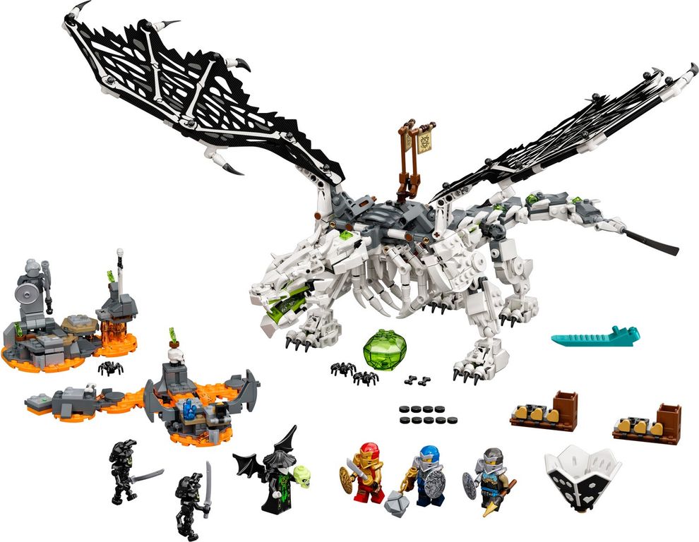 LEGO® Ninjago Skull Sorcerer's Dragon components