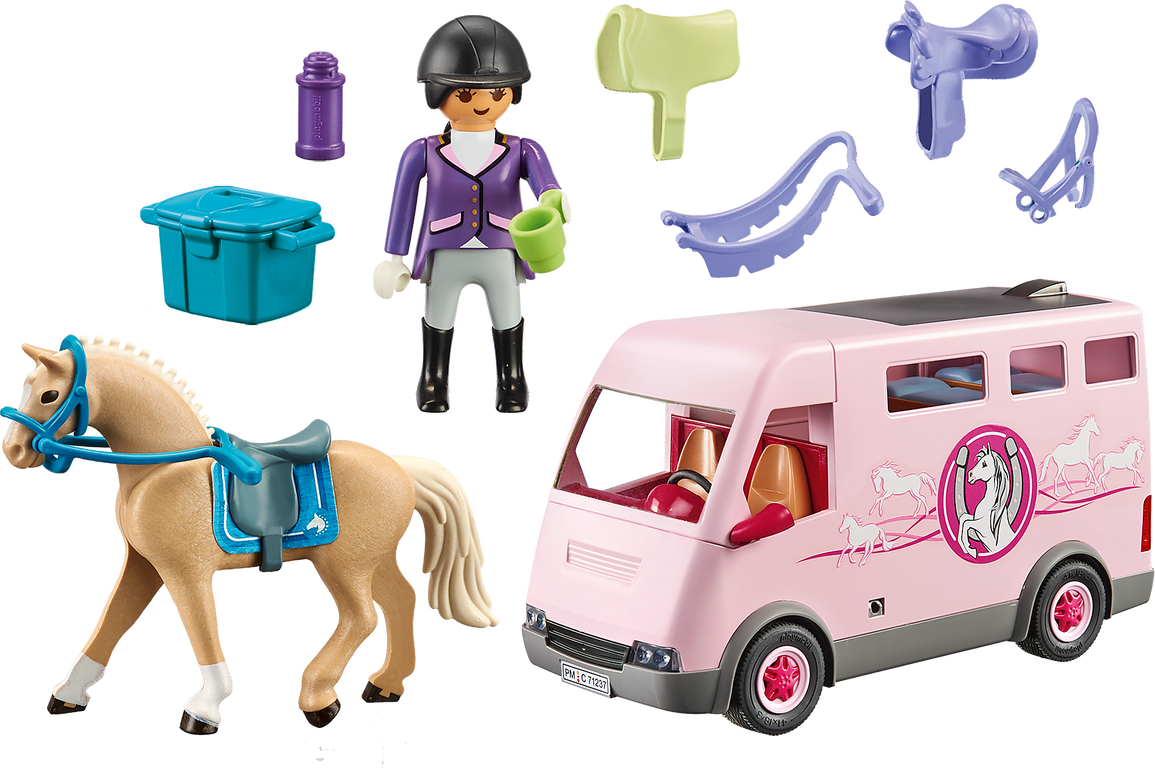 Playmobil® Country Horse Transporter with Trainer components
