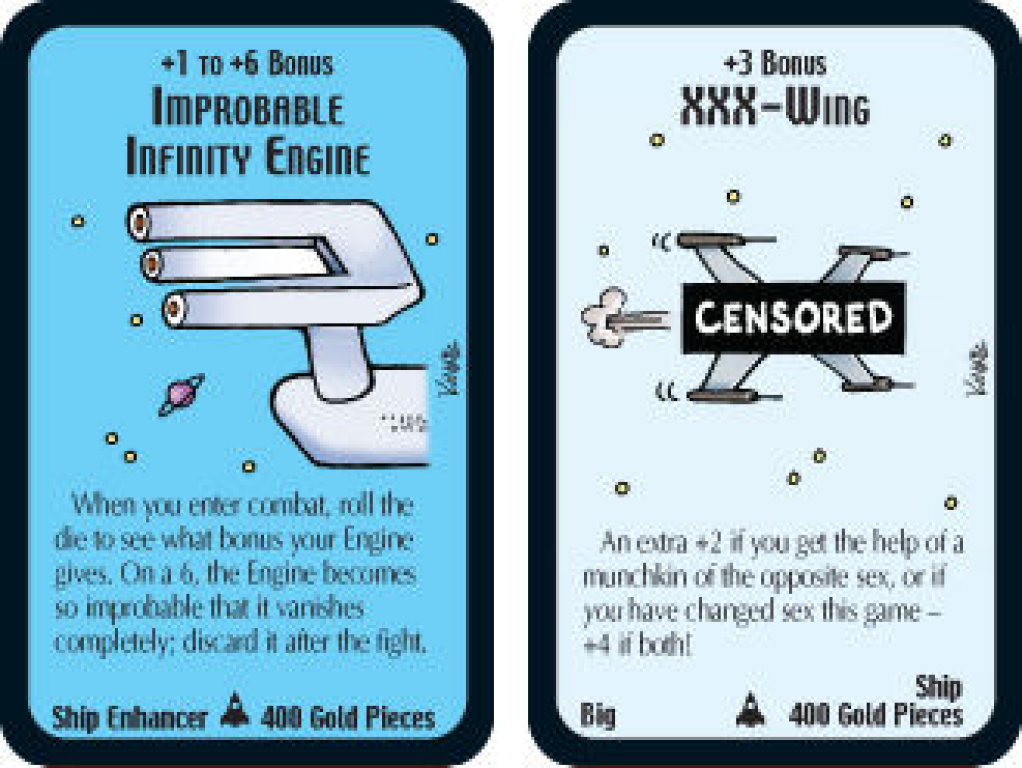 Star Munchkin: Space Ships cards