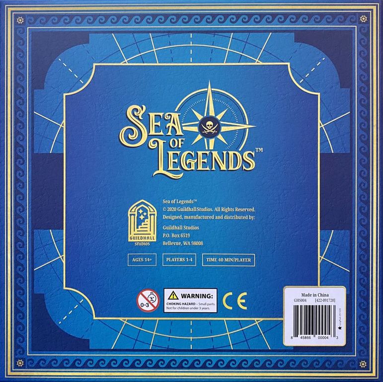 Sea of Legends parte posterior de la caja