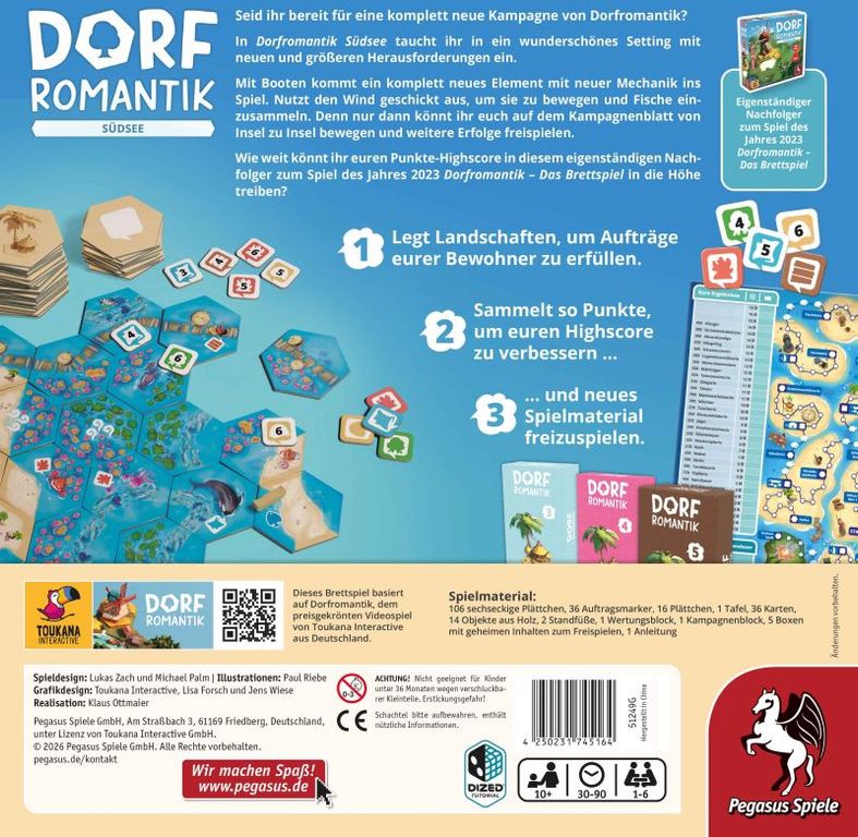 Dorfromantik: The South Seas dos de la boîte