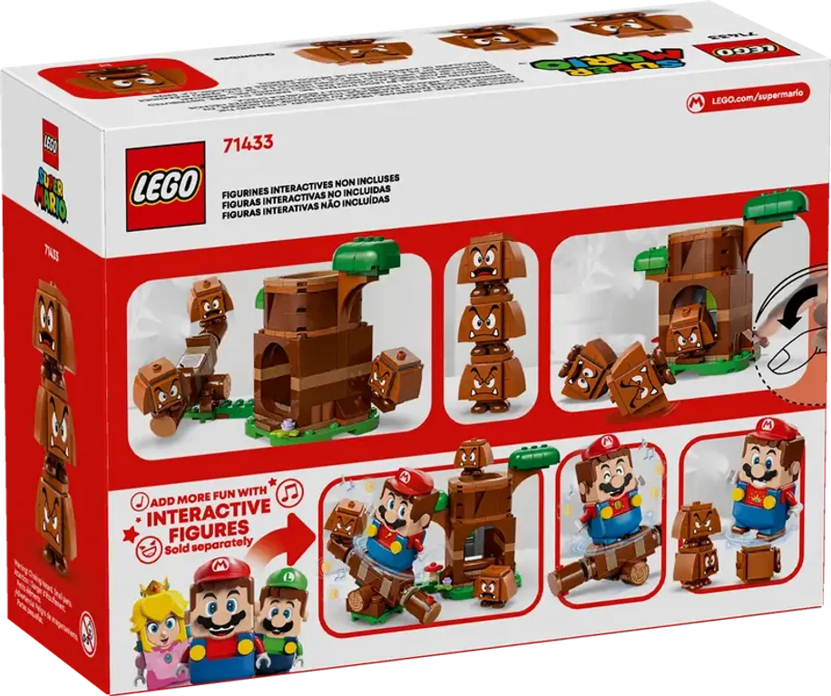 LEGO® Super Mario™ Terrain de jeu des Goombas dos de la boîte